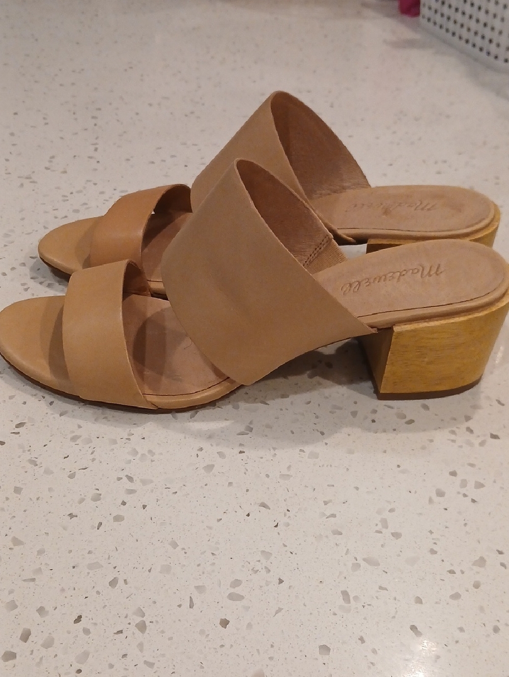 Madewell Wood Heel Sandals (Flaw) Size 10